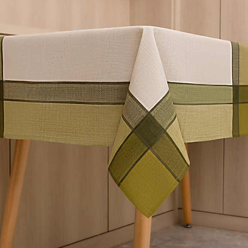 checked table cloth