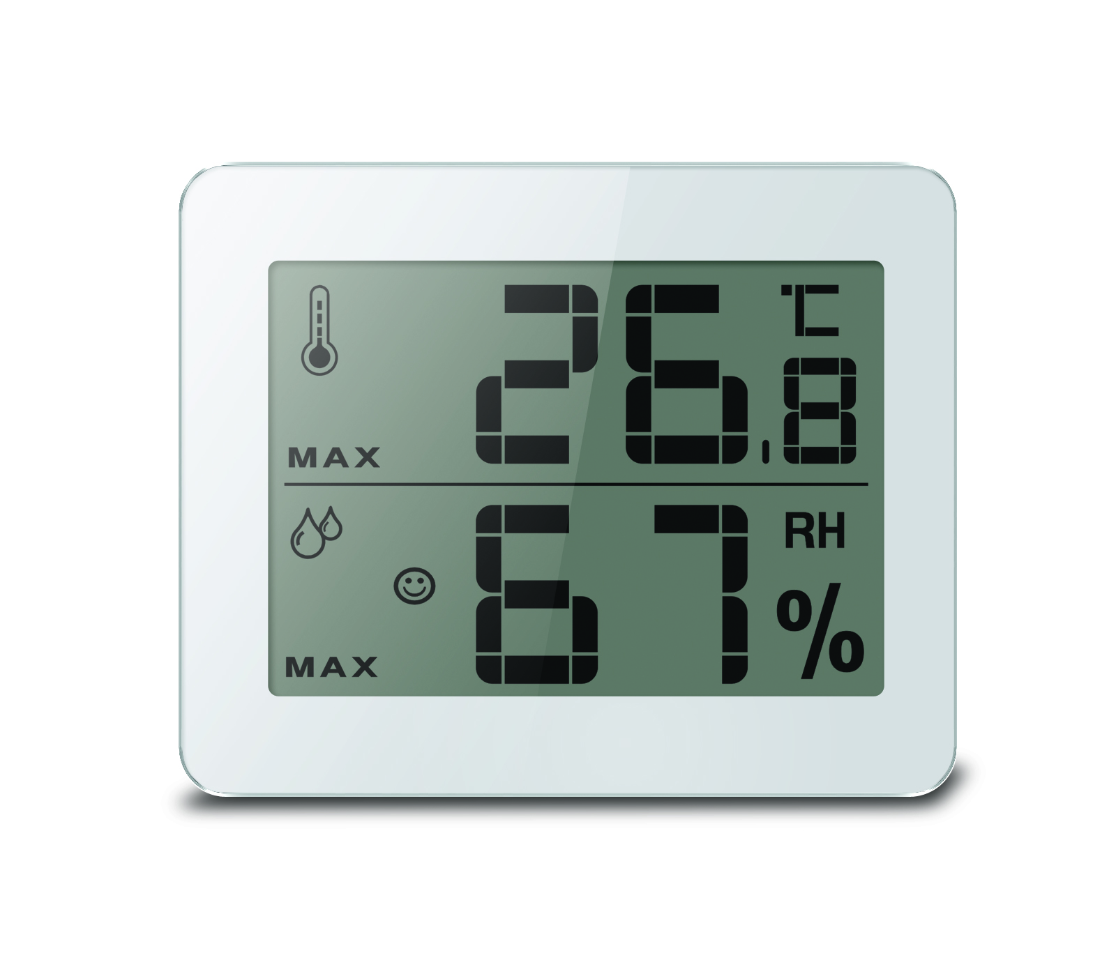 Digital thermometer with hygrometer