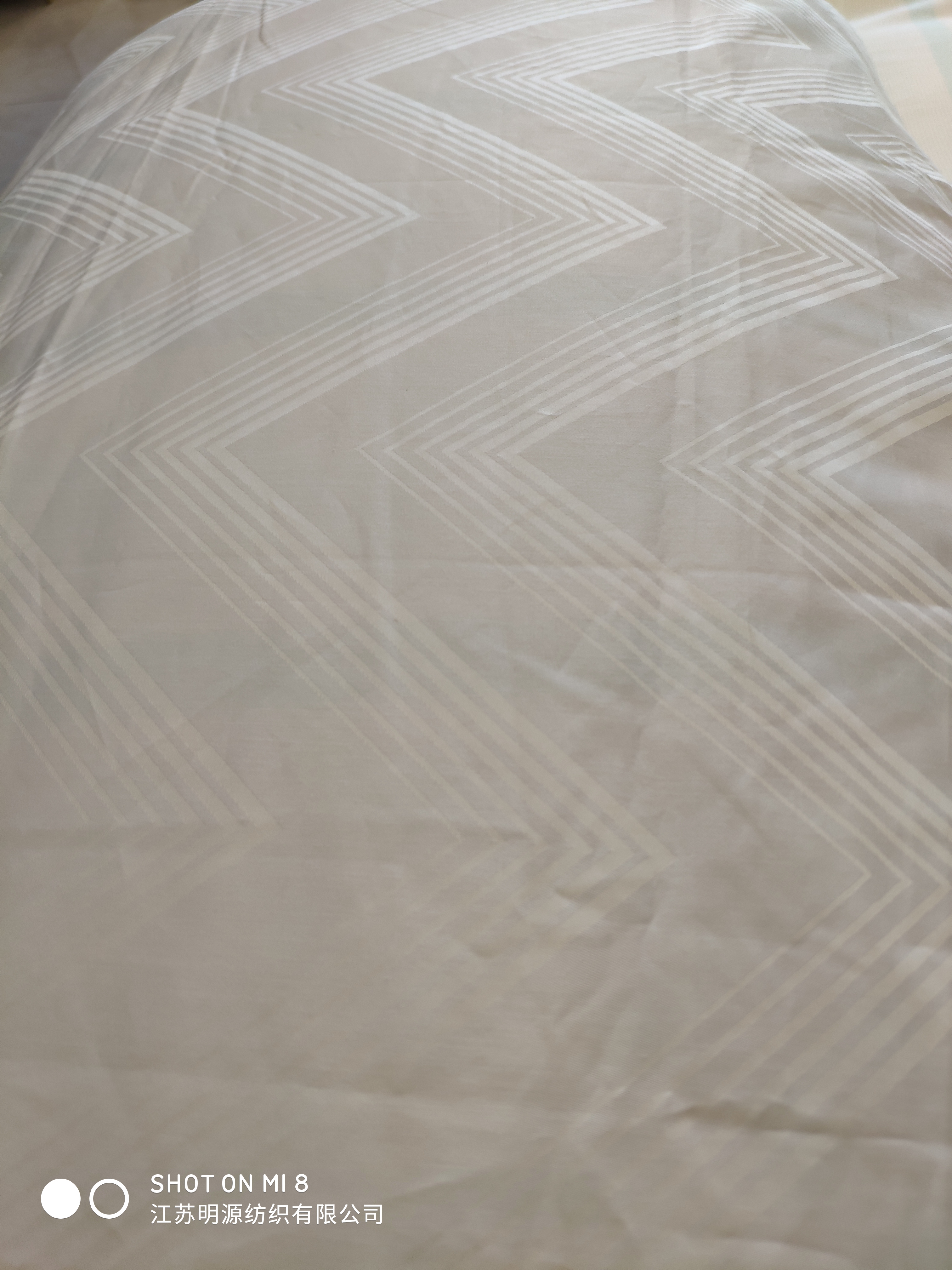 Jacquard feather proof bleach cloth