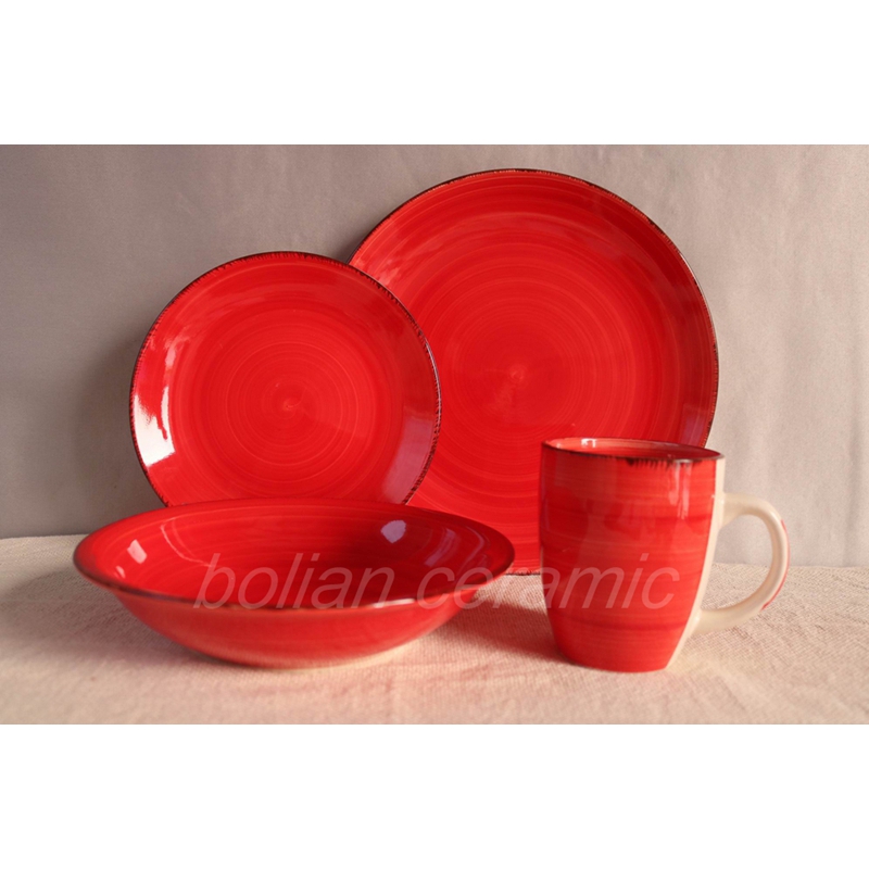 Hand painting dinnerware