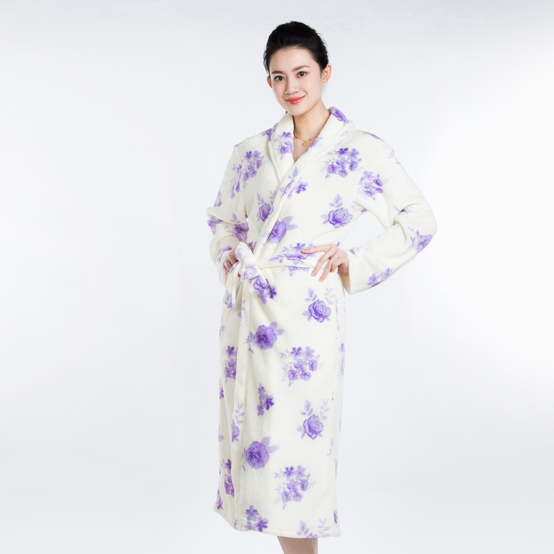 Super Soft Coral Fleece Ladies Robe