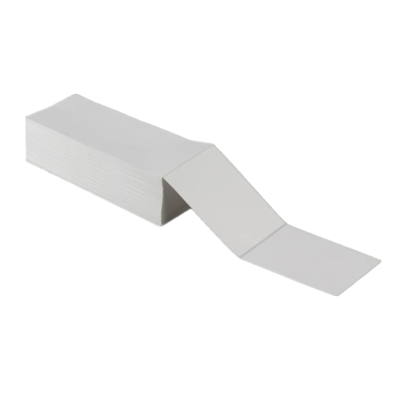 Thermal labels fanfold