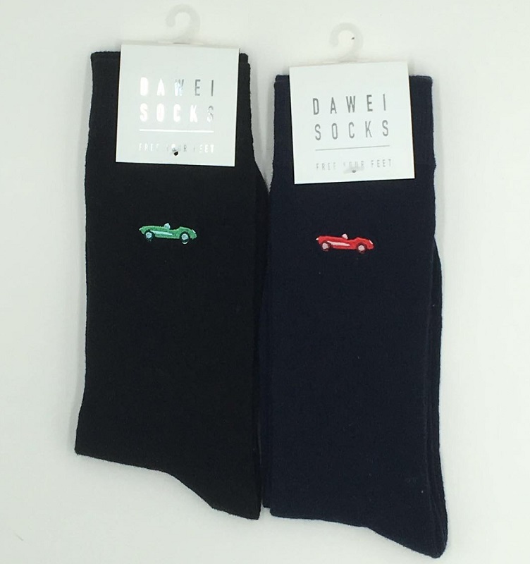 mens embroidery cotton socks