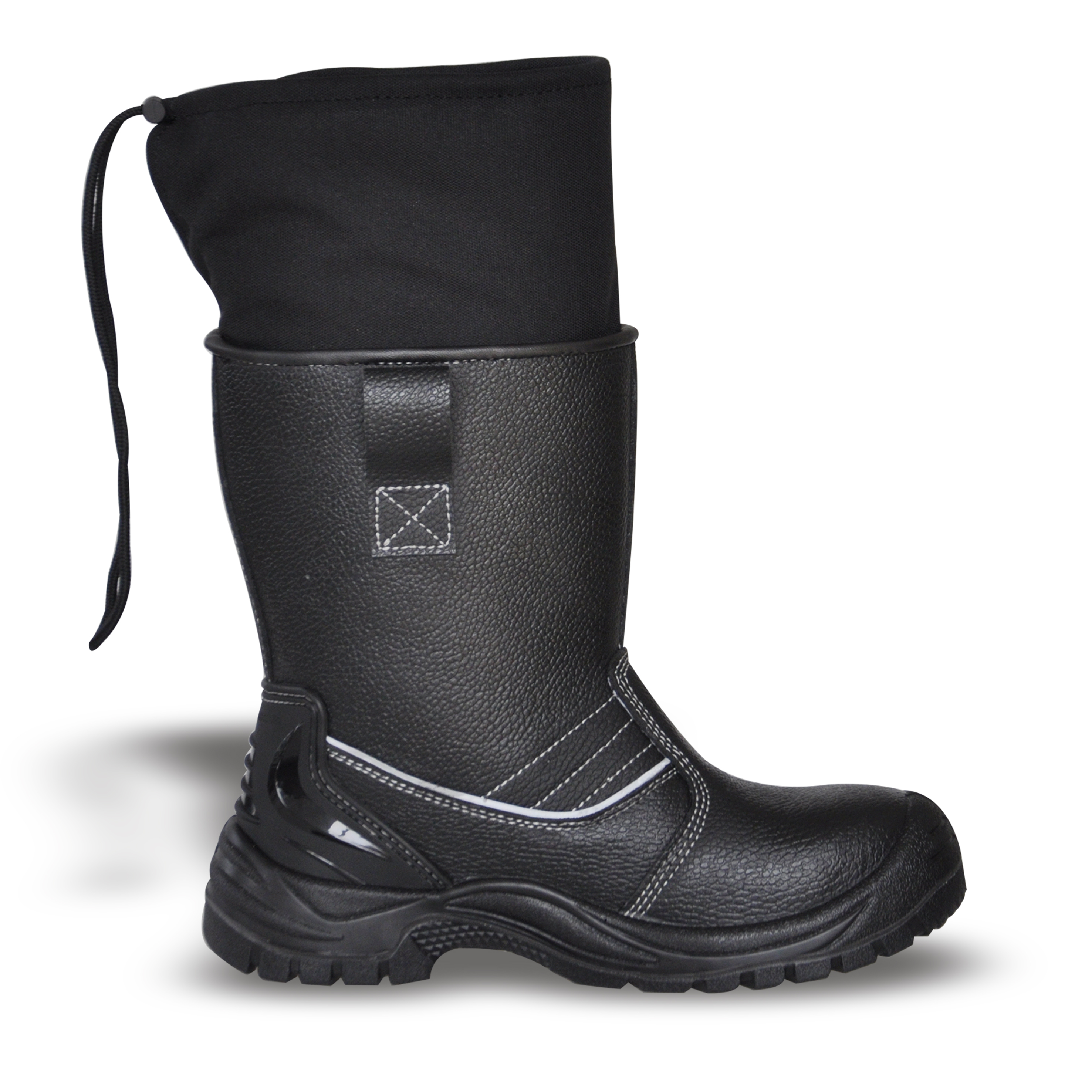 winter safety boots with wool fur lining