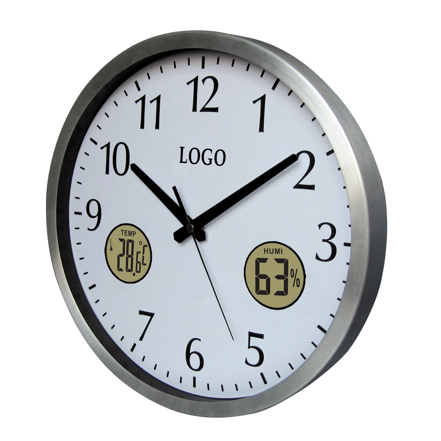 Wall Clock with temperature and humidity