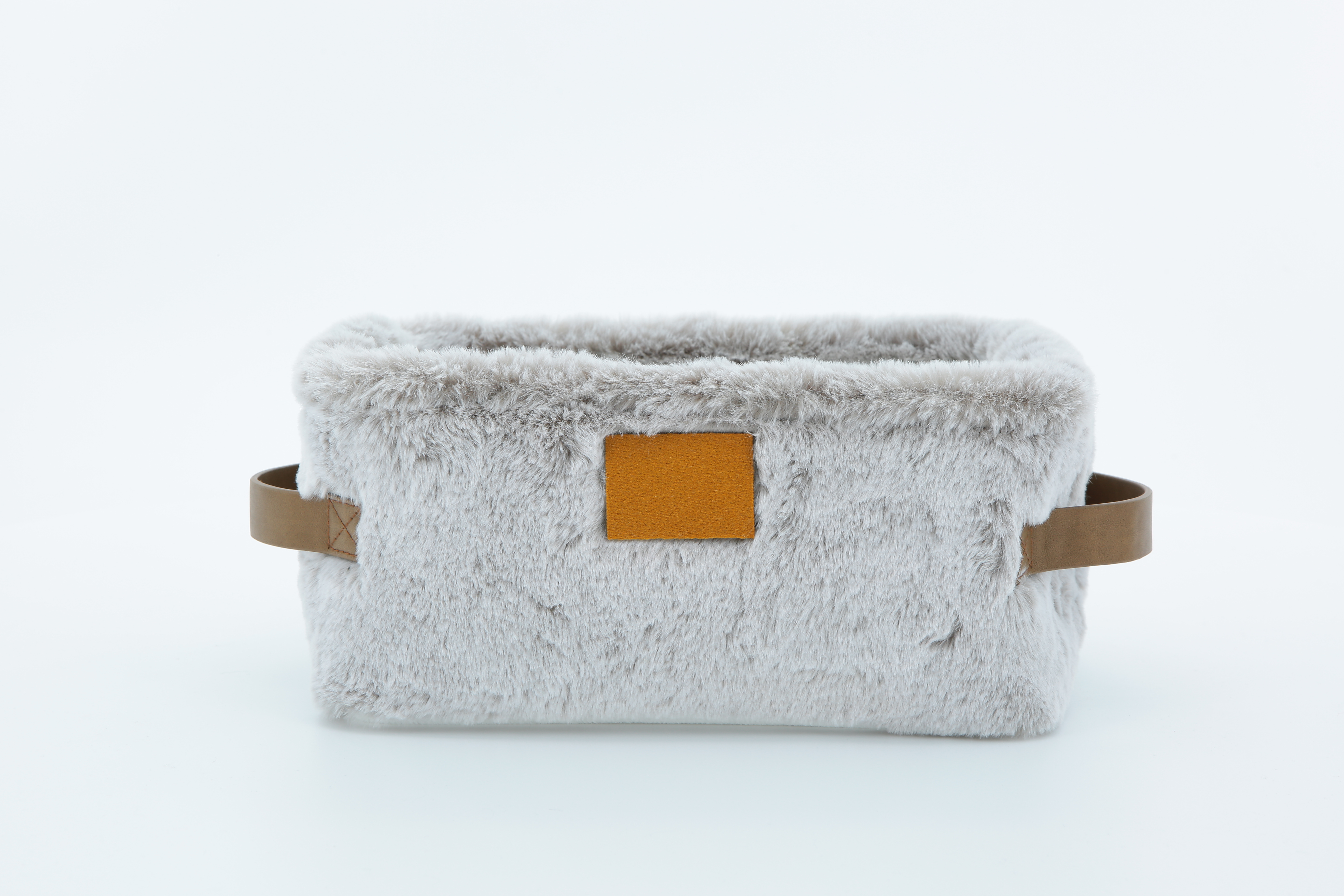 Faux Fur Storage Basket