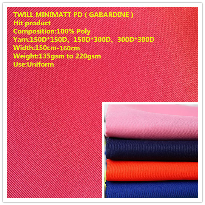 Twill Minimatt Pd/ Gabardine Pd With Stripe / Mini Matt Twill