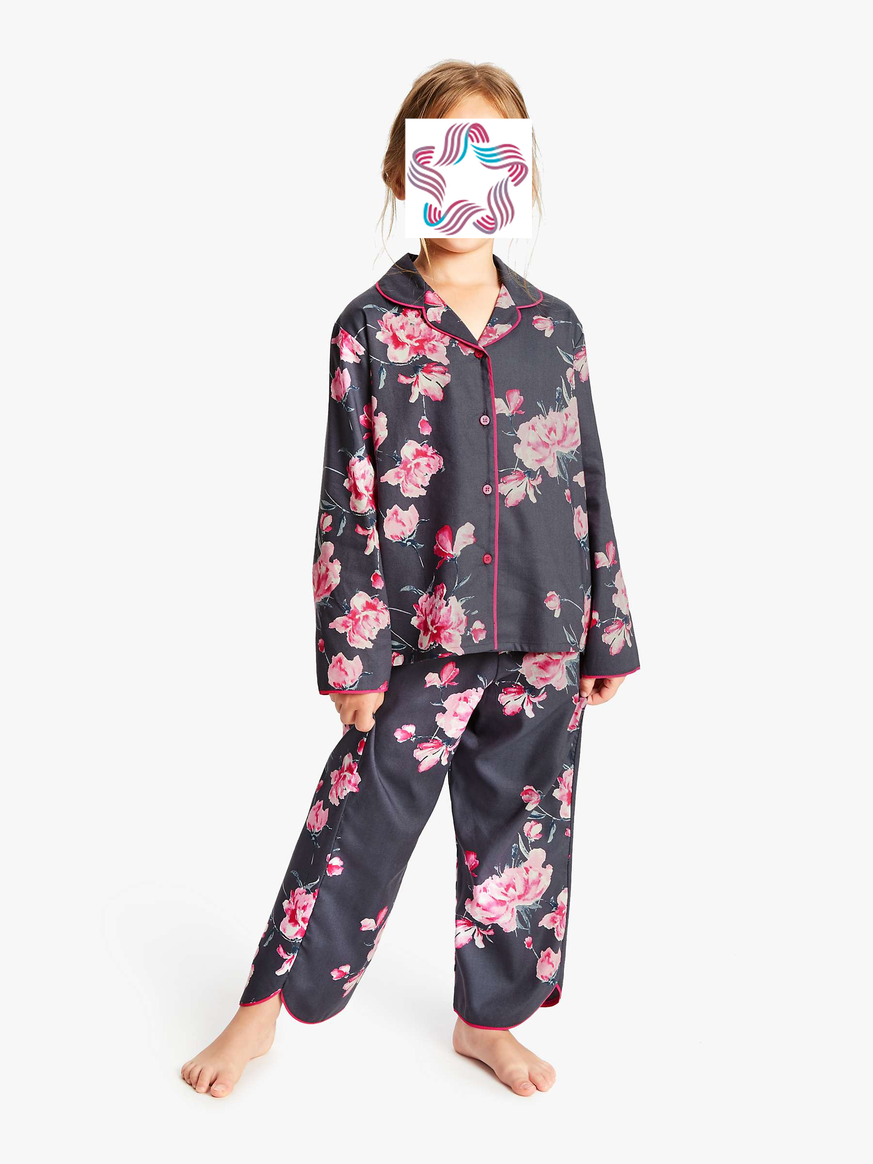 Girls satin pajamas set