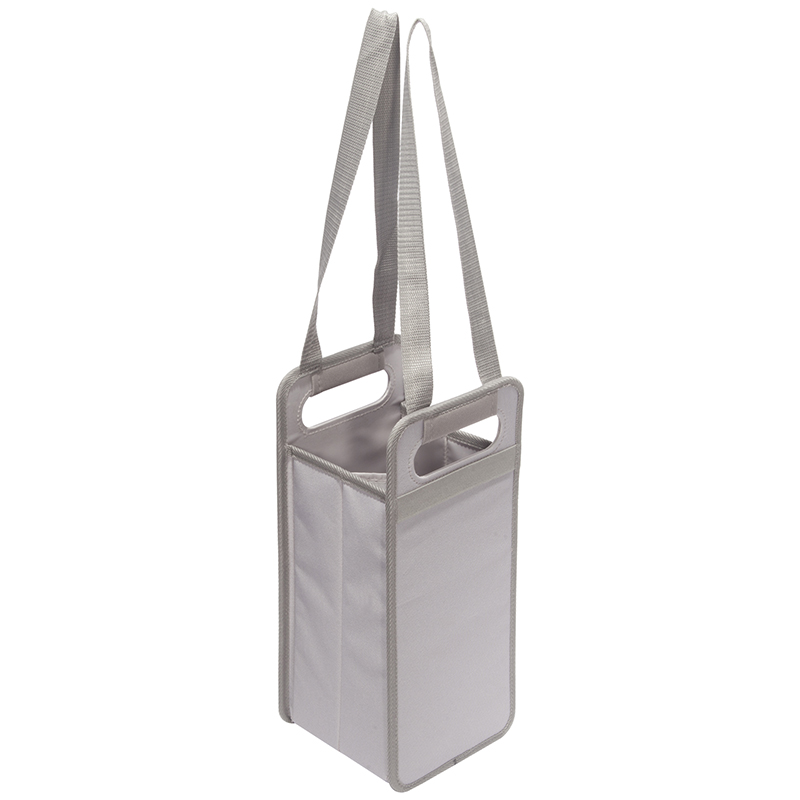 Foldable 2 Bottle Wine Tote