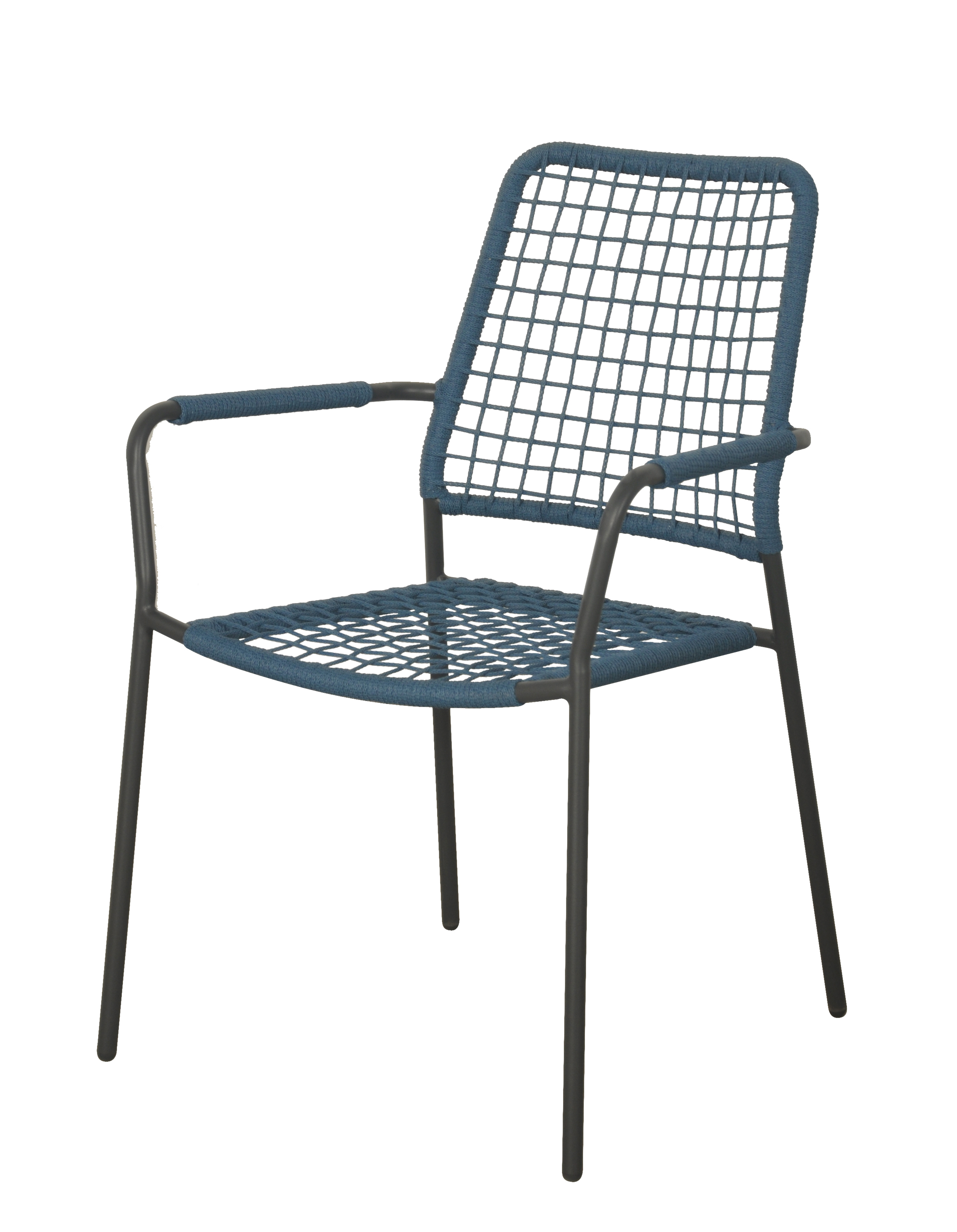 Steel Wicker Armchair
