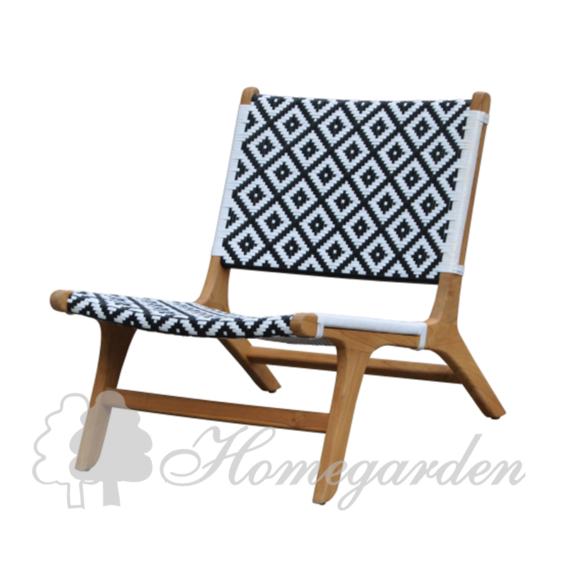 Teak & Wicker chair