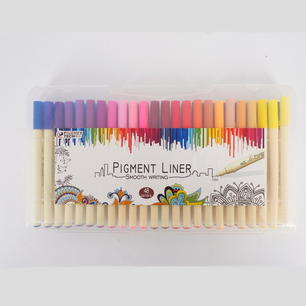 Qianxiang 47 Pieces #703 Needle Tip Marker with PP Box