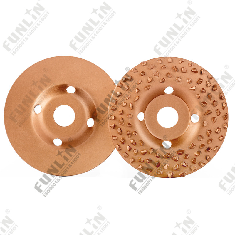 Carbide gritted wheel