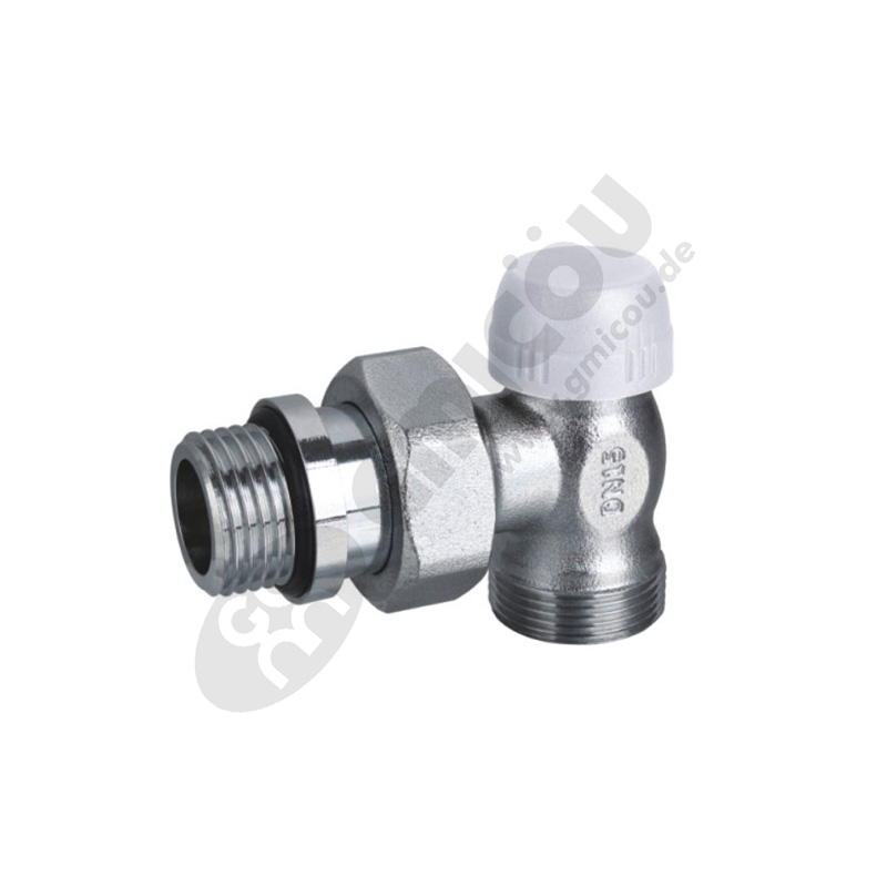 Angle backwater valve with male thread