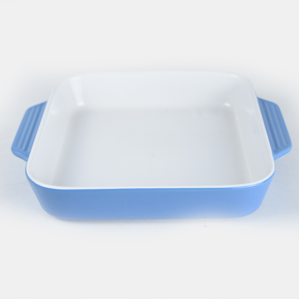 11.5'' ceramic rectangle two-tone glaze baking dish