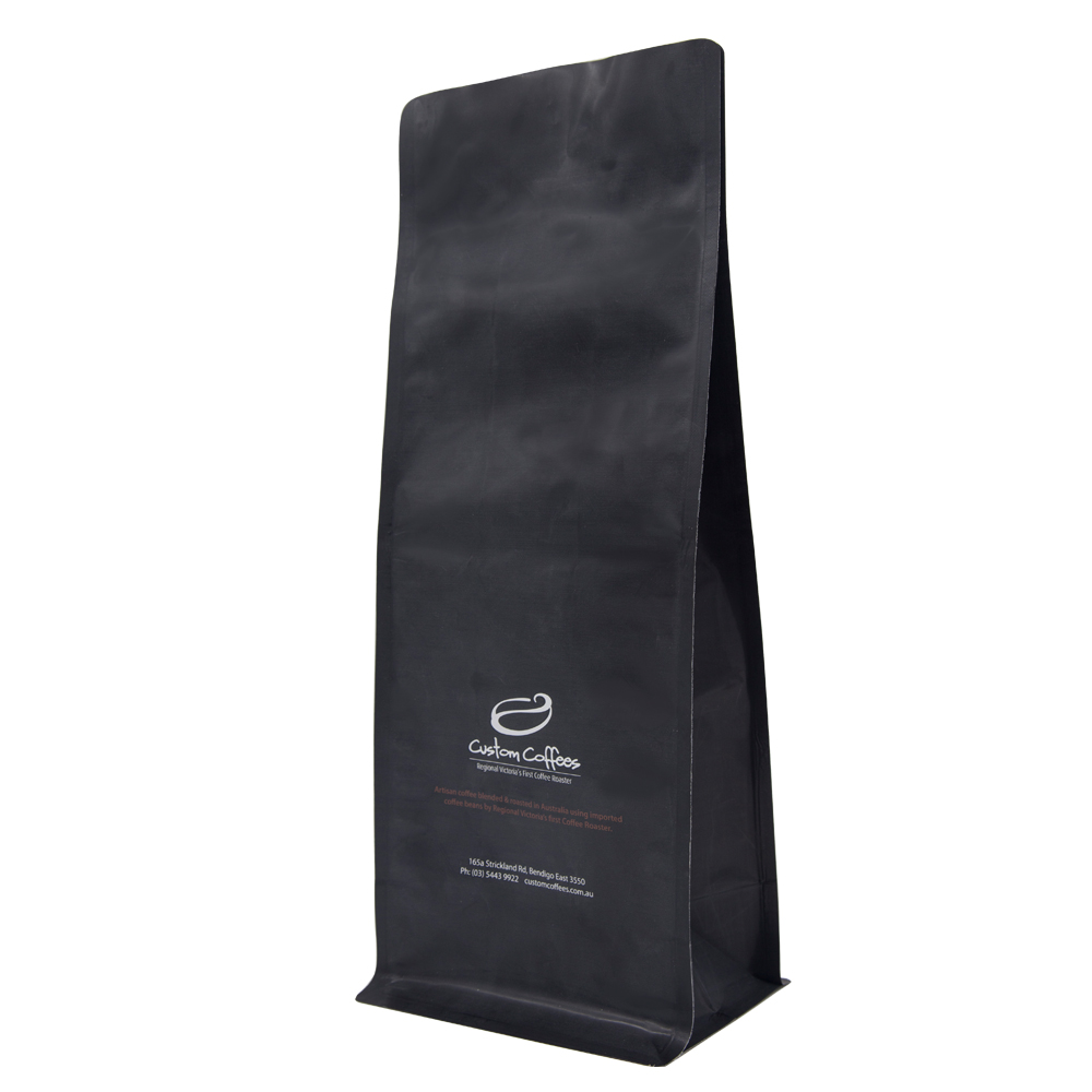 Food grade Flat bottom coffee pouch with zipper