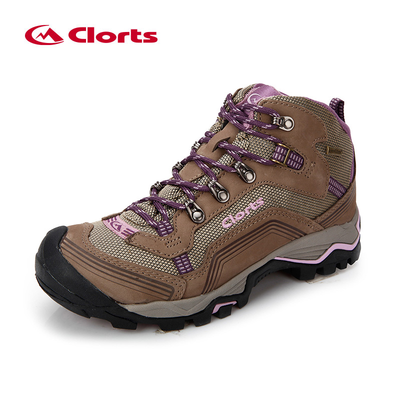 CLORTS Nubuck Leather Waterproof Rubber Outsole Hiking Boots