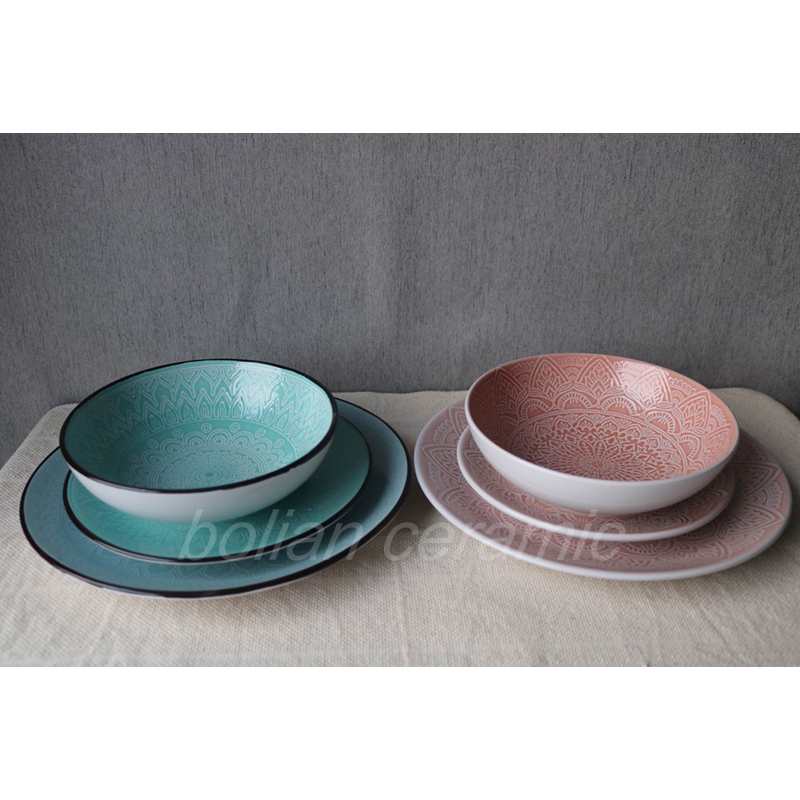 Pad printing dinnerware
