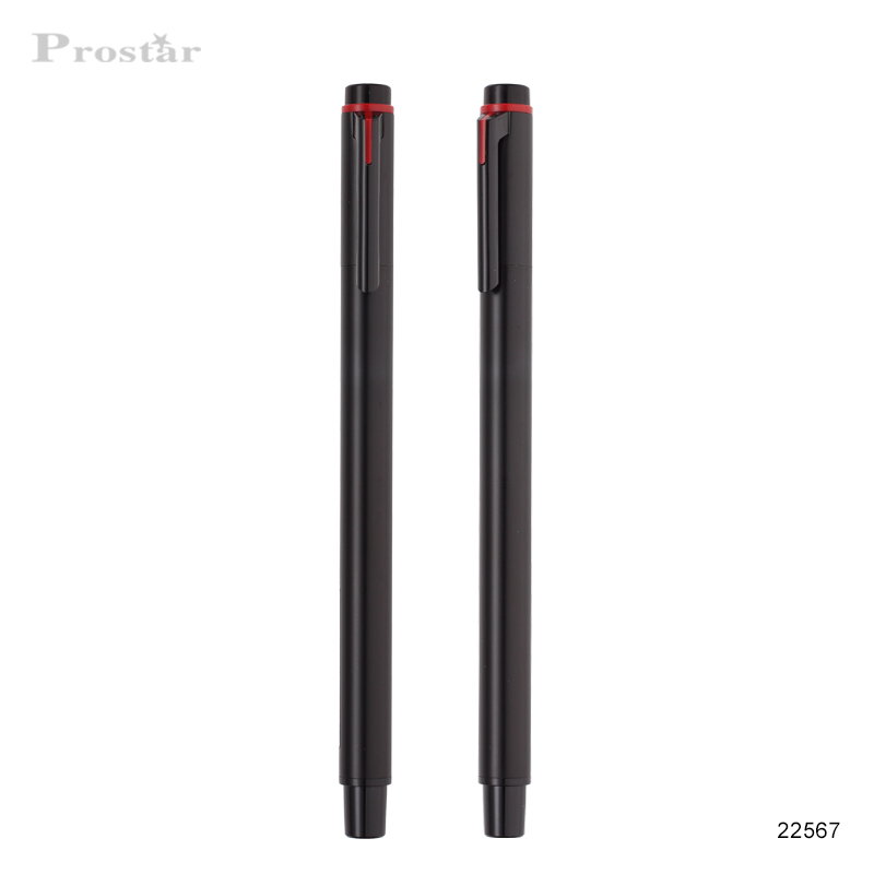 Postar cap-off aluminium gel ink pen