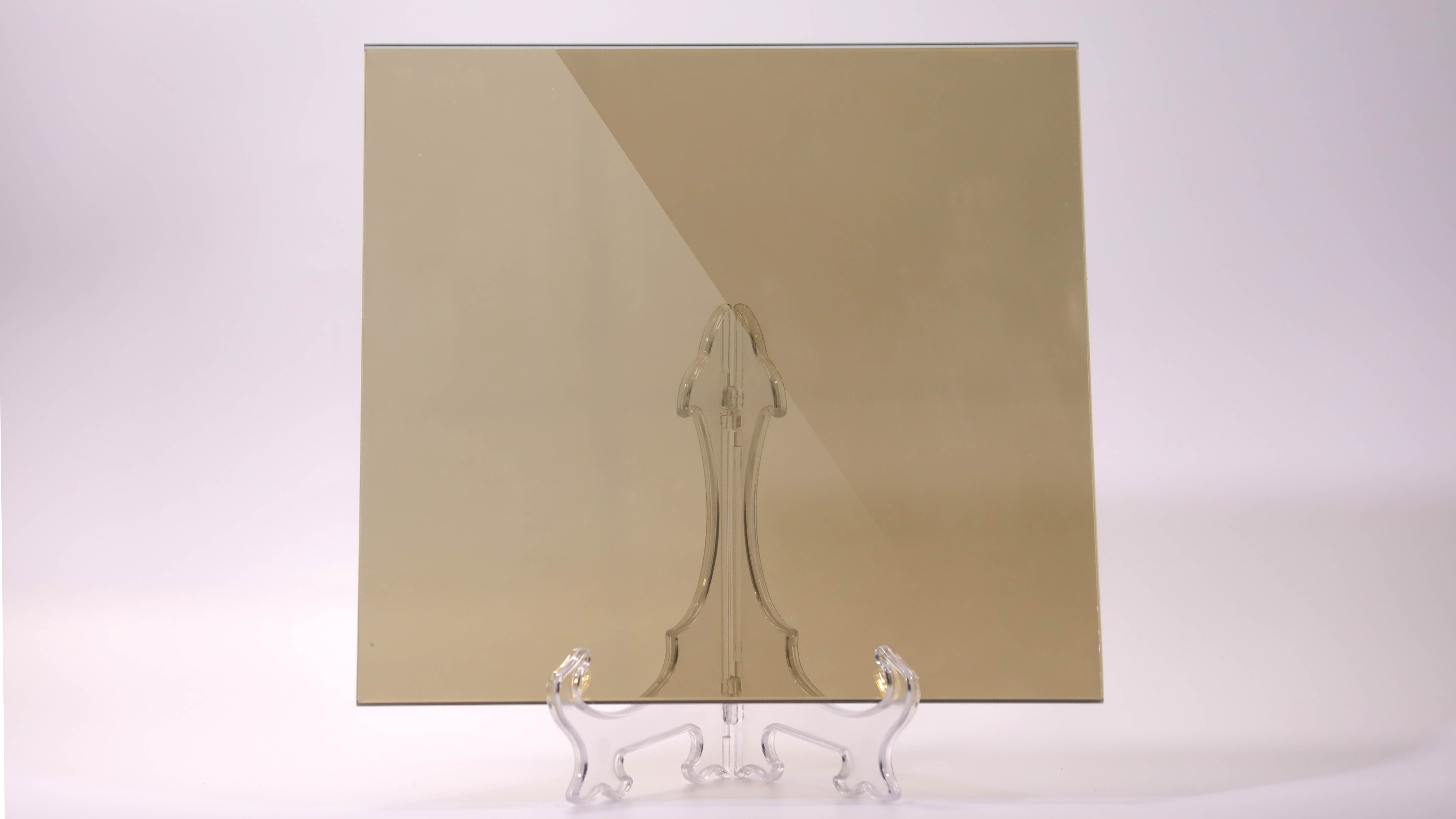 Golden reflective glass