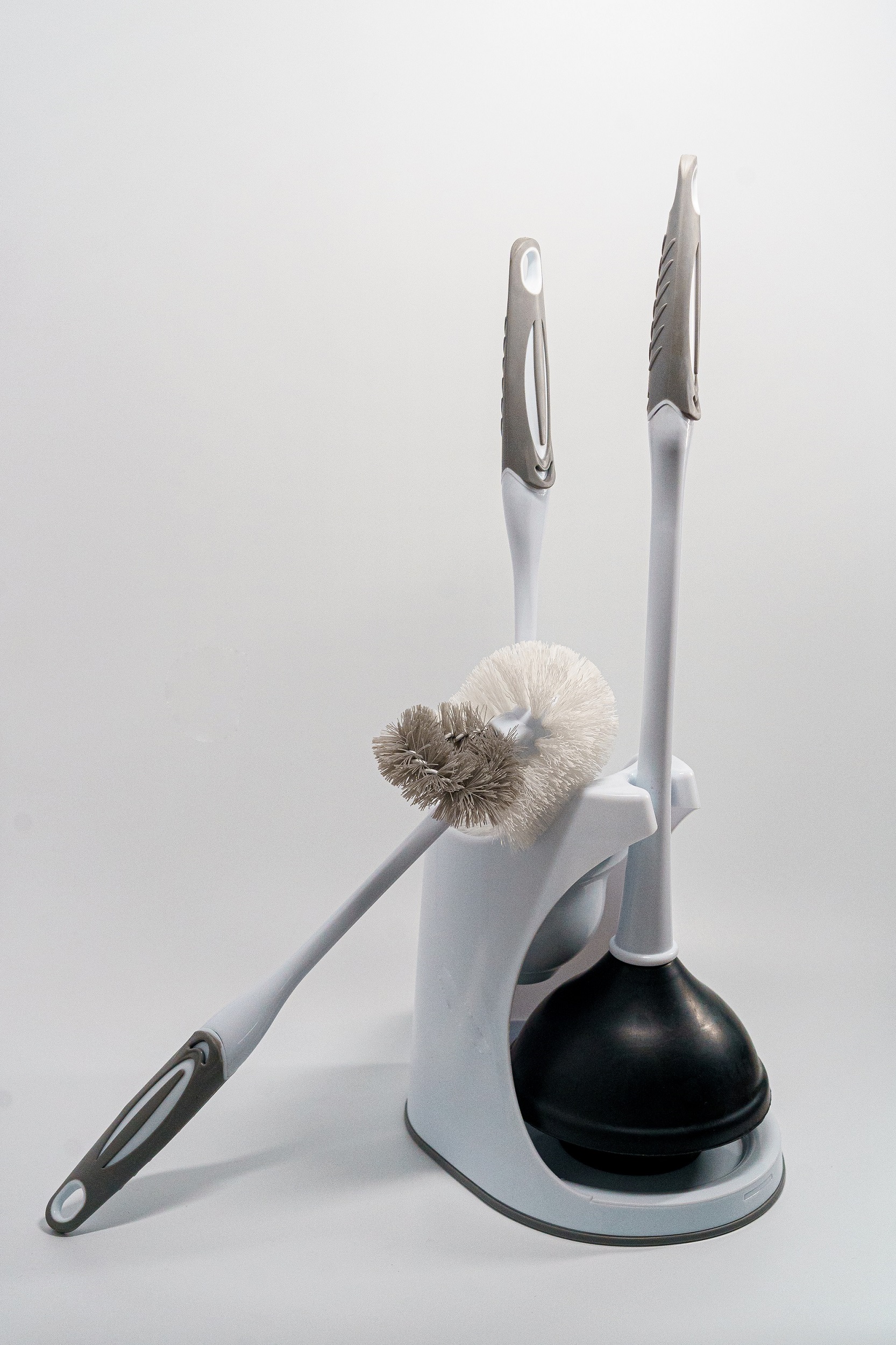 Toilet brush and Plunger caddy set