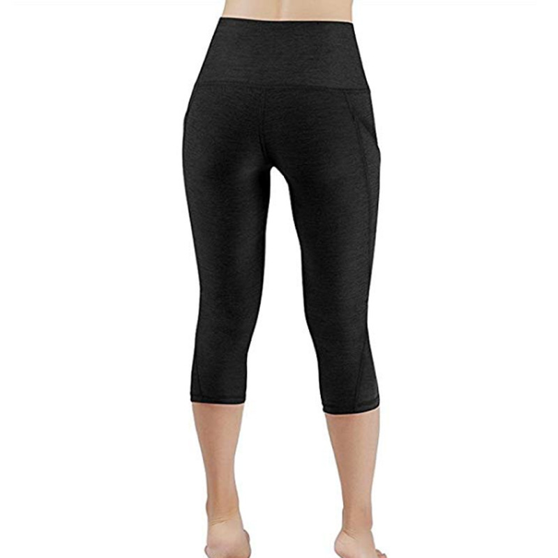 High Waist Out Pocket Yoga Pants Tummy Control Workout Running 4 Way Stretch Yoga Legging