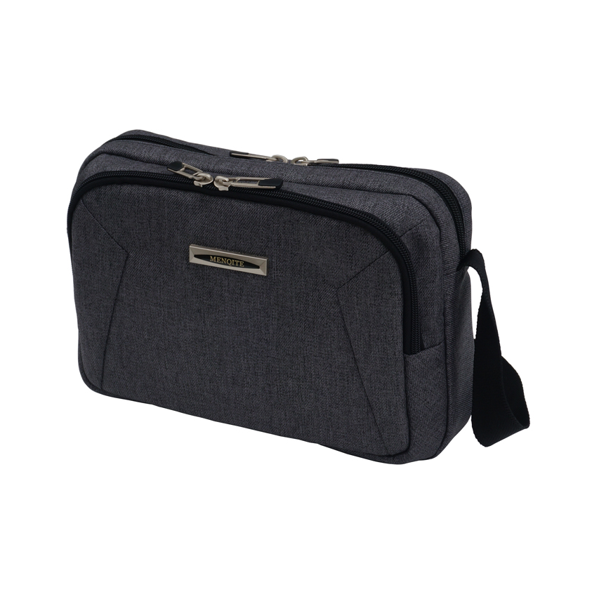 10.6" 2-tone Twill snow flake polyester Messenger Bag