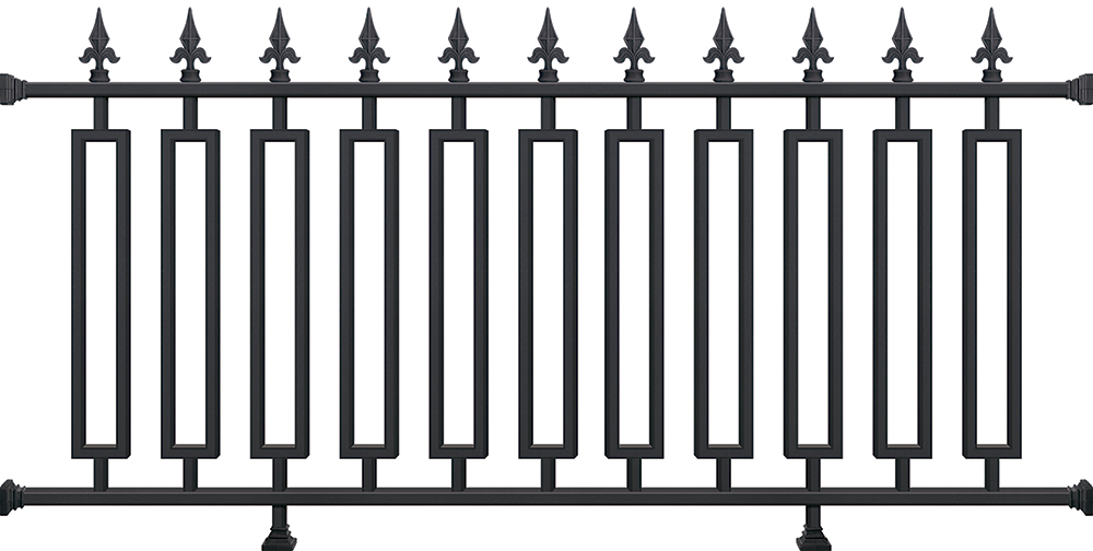 Aluminum garden fence