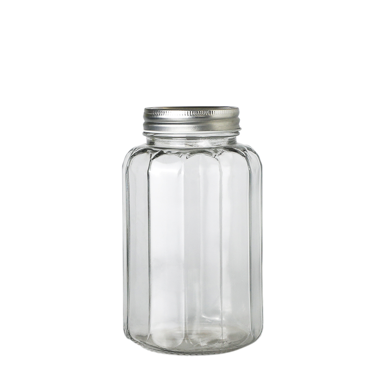 Glass food storage jar Glass bottle