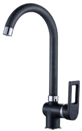 Single lever spray black painting kitchen mixer