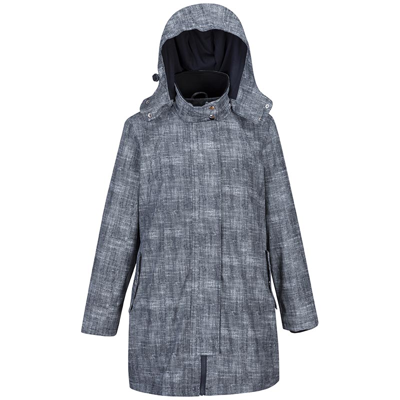 Women's denim rainwear for rain-proof