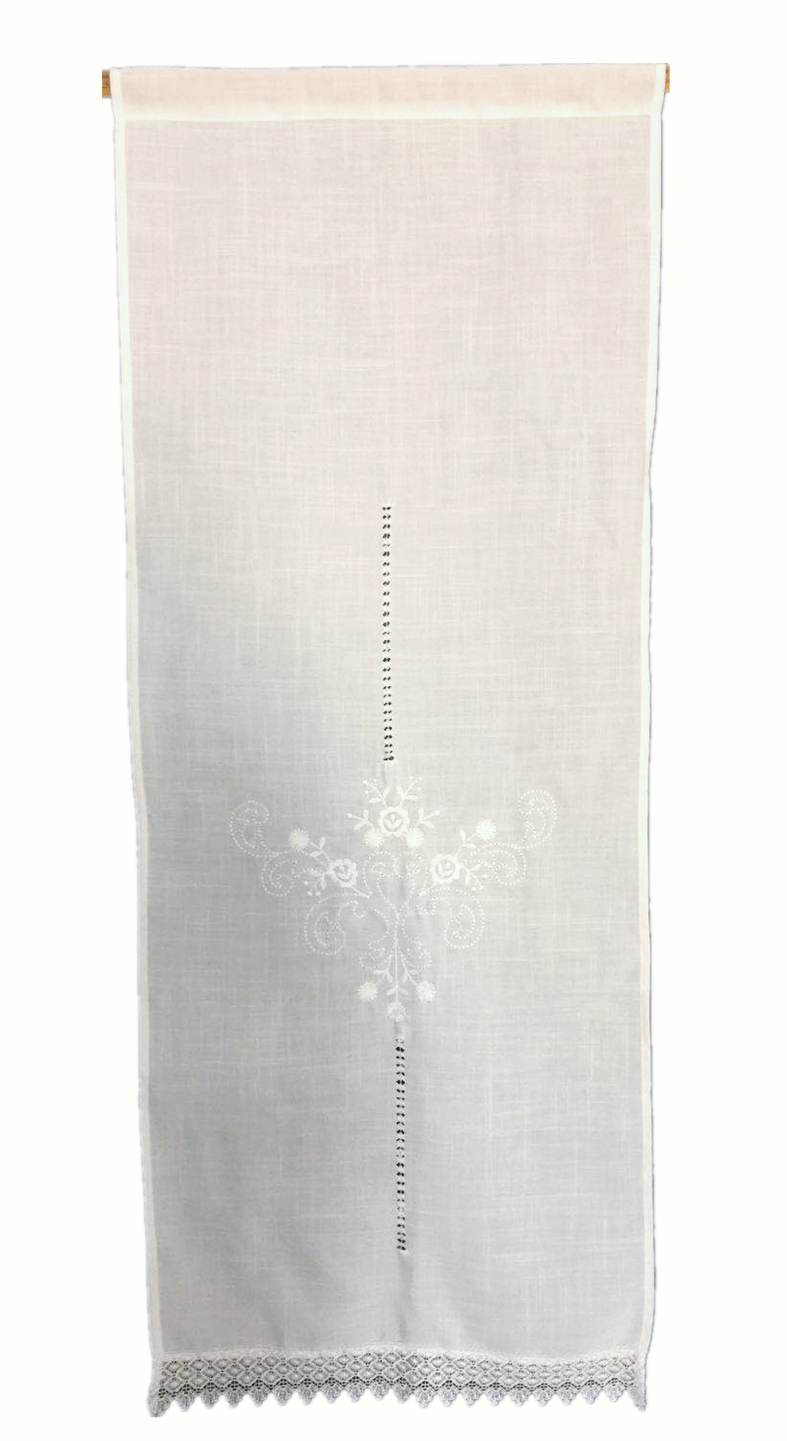 Curtain With Cutwork Drawwork