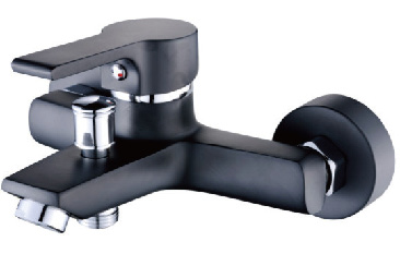 Single lever spray black painting bathtub faucet