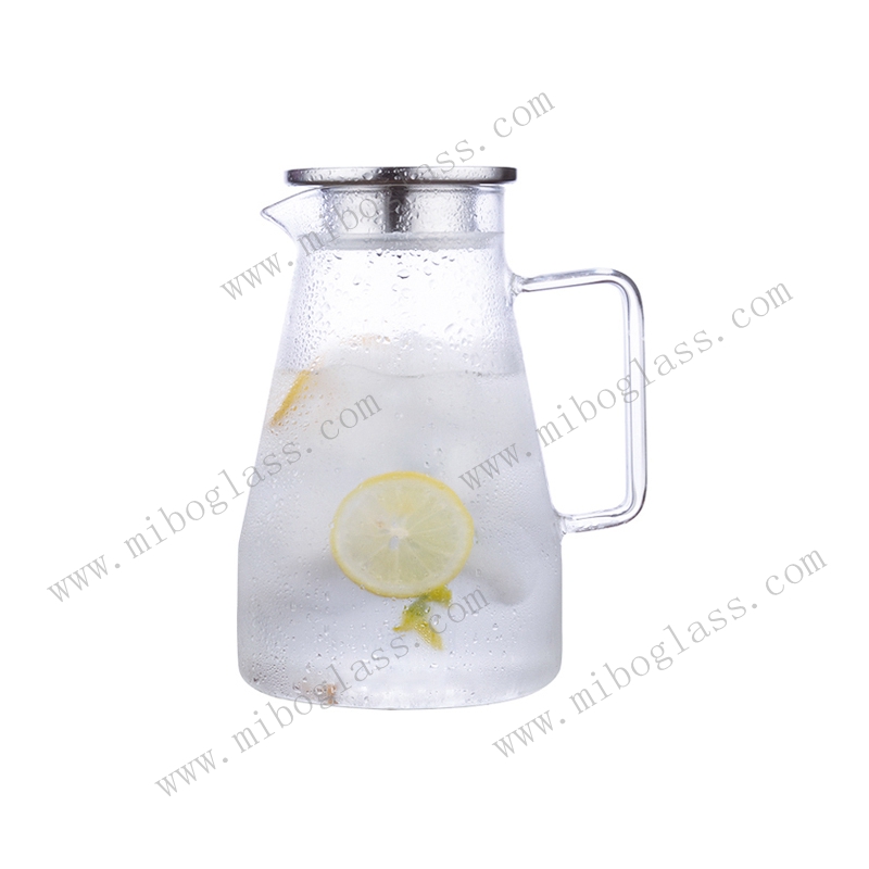 Glass pitcher,borosilicate glass pitcher, glass carafe ,handmade glass pitcher，glass decanter