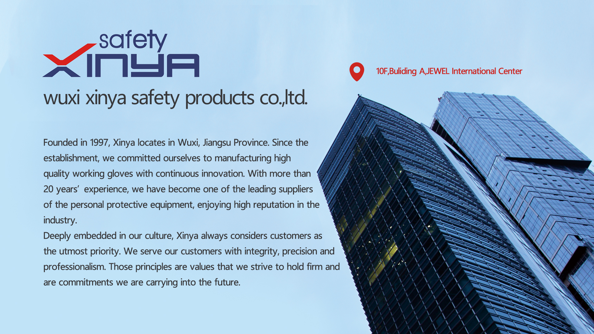 Wuxi Xinya Safety Products Co., Ltd. – protective gloves 1