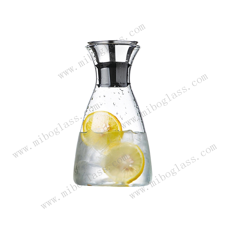 Glass pitcher,borosilicate glass pitcher, glass carafe ,handmade glass pitcher，glass decanter
