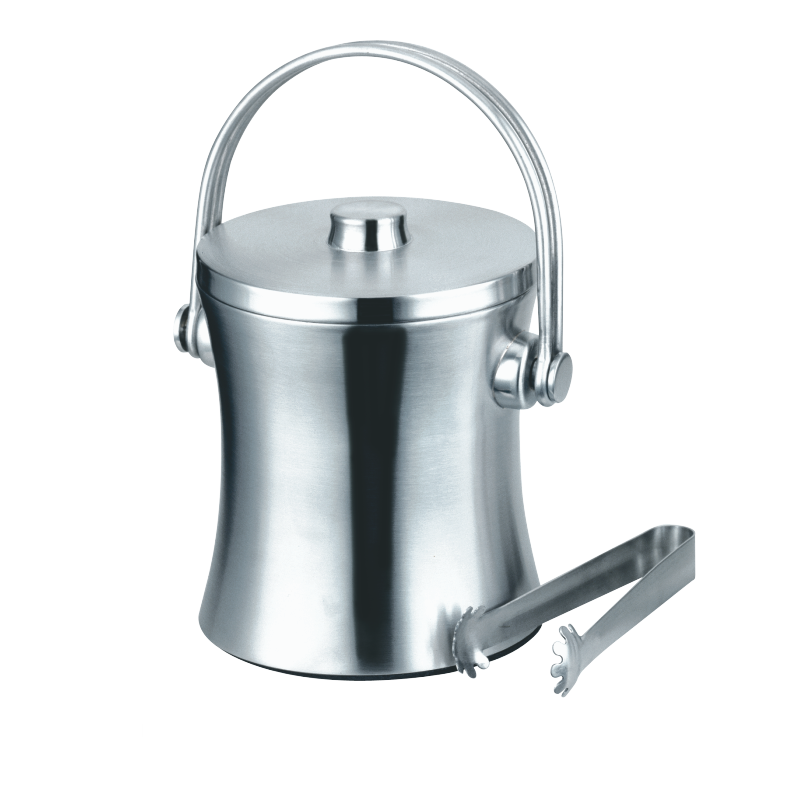 Stainless Steel Beer Cooler with Ice Tongs