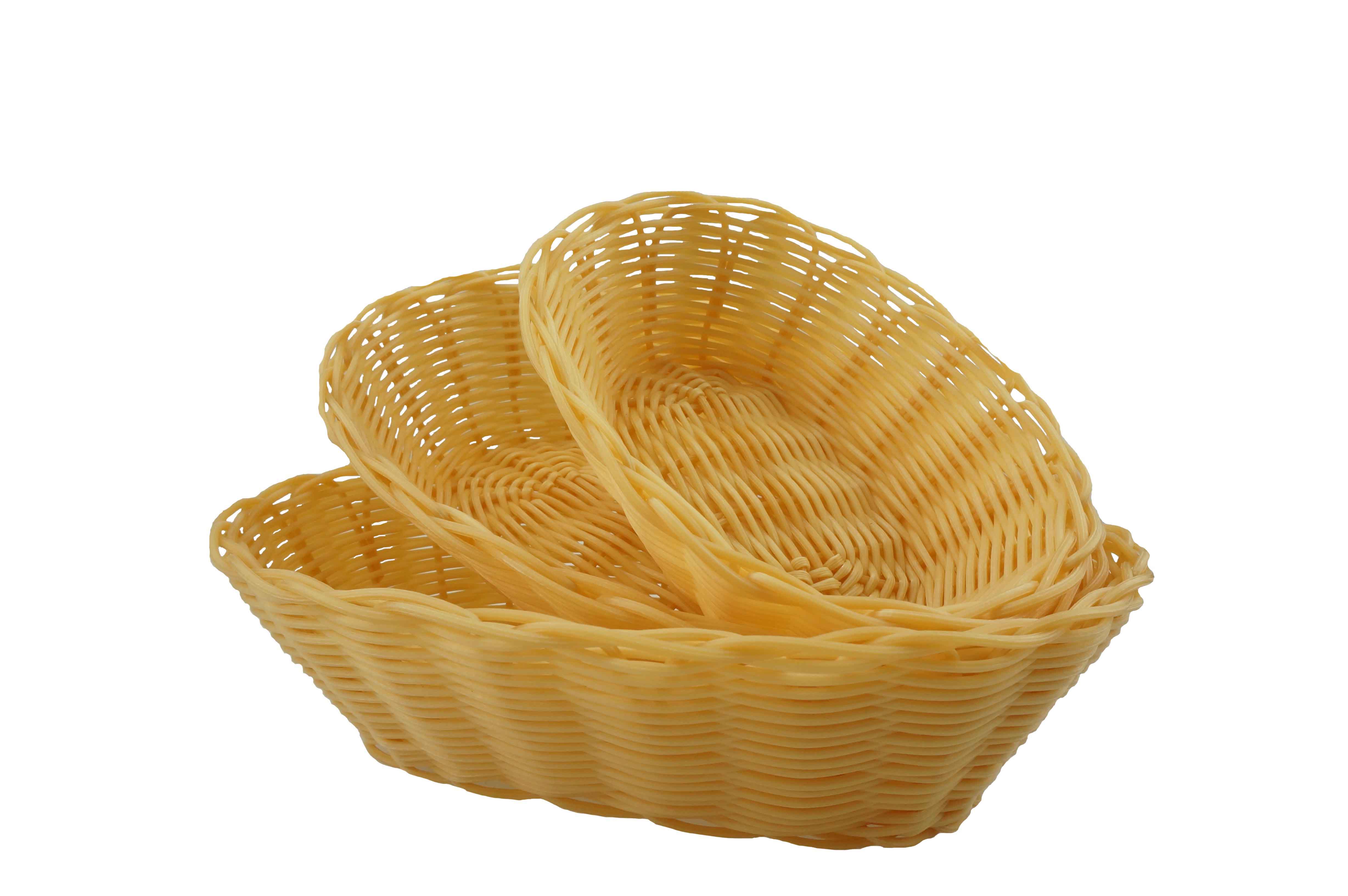 Hollow Woven Plastic Basket Oval