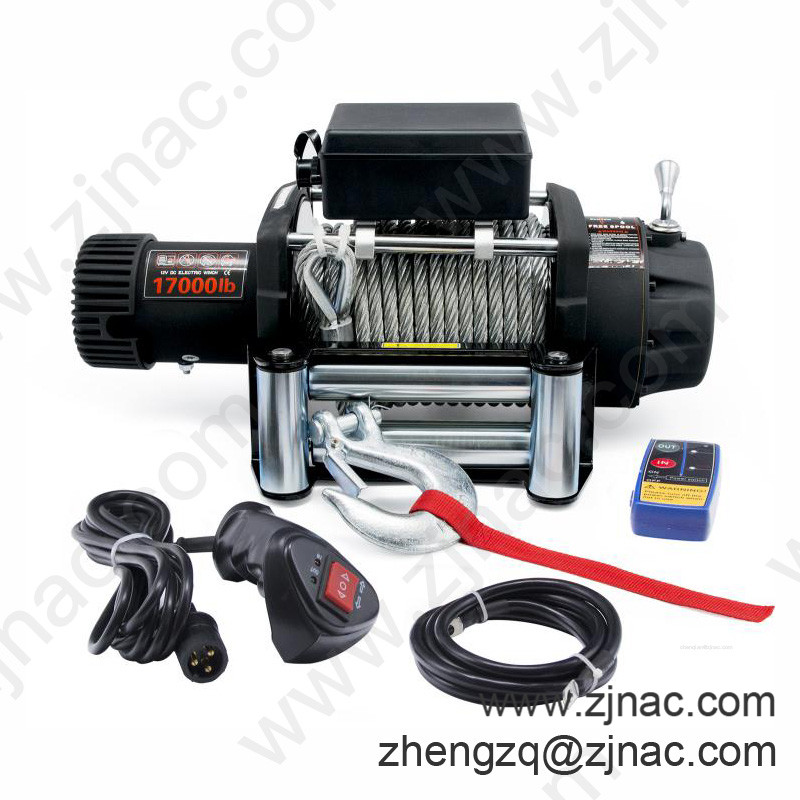 12V 12000LB electric wire rope winches