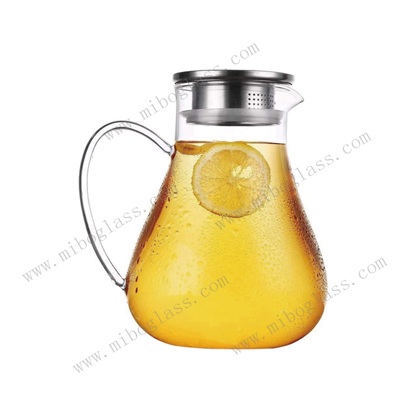 Glass pitcher,borosilicate glass pitcher, glass carafe ,handmade glass pitcher，glass decanter