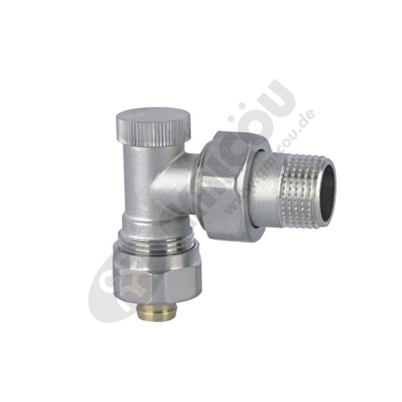 Angle backwater heating valve with Sliding connector