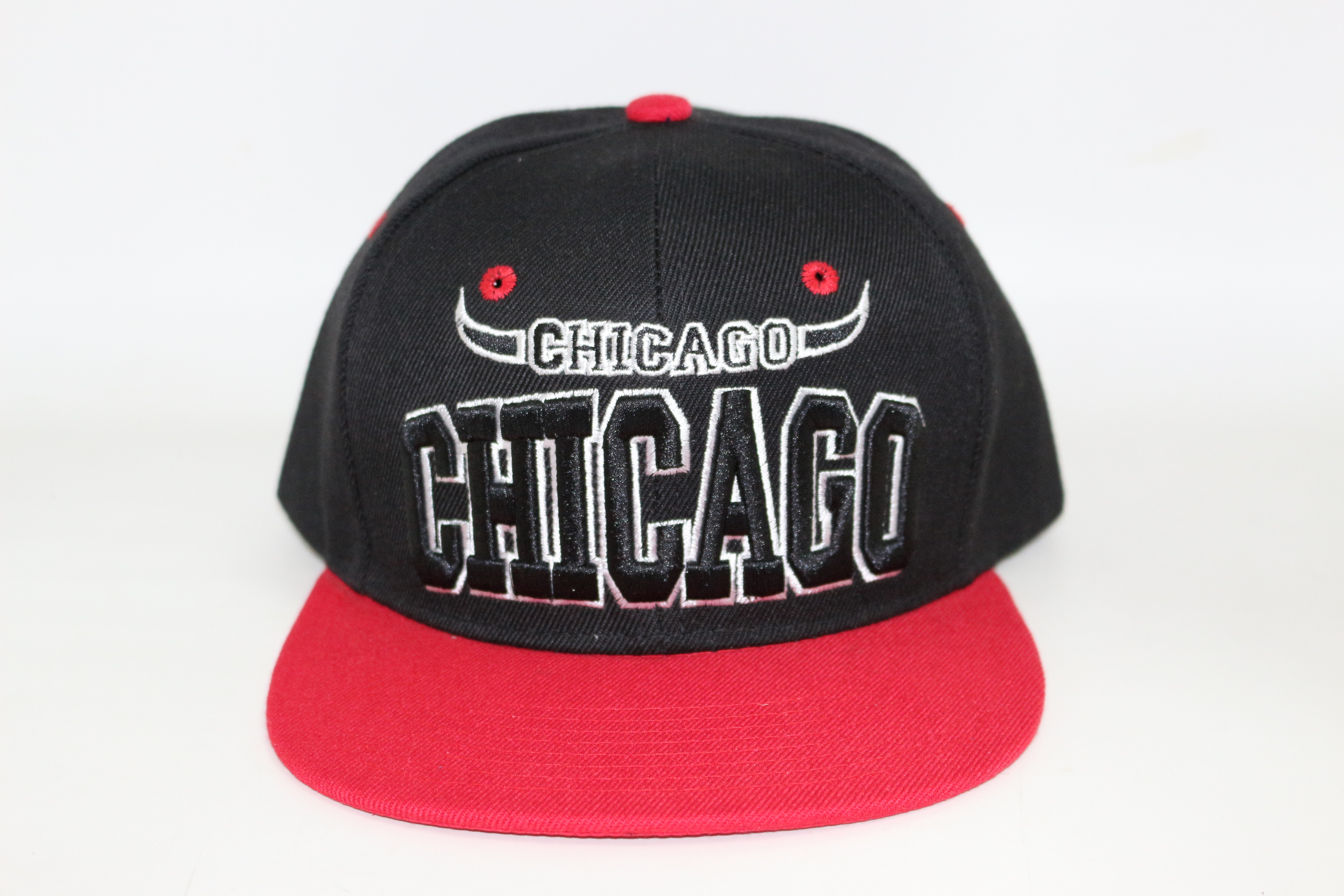 6panel flat brim cap