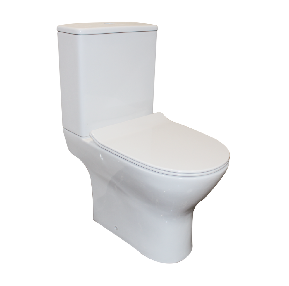 rimless two piece toilet
