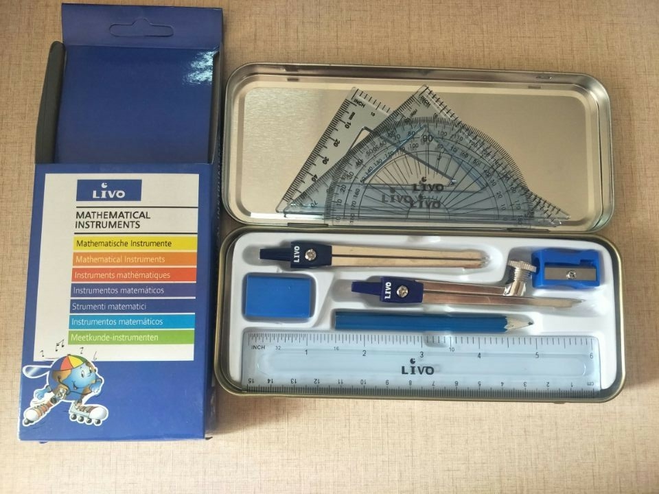 Student Geometry Drawing Math Set