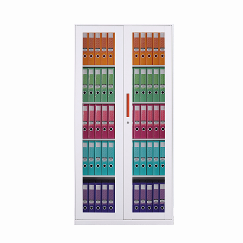 Glass door file cabinet