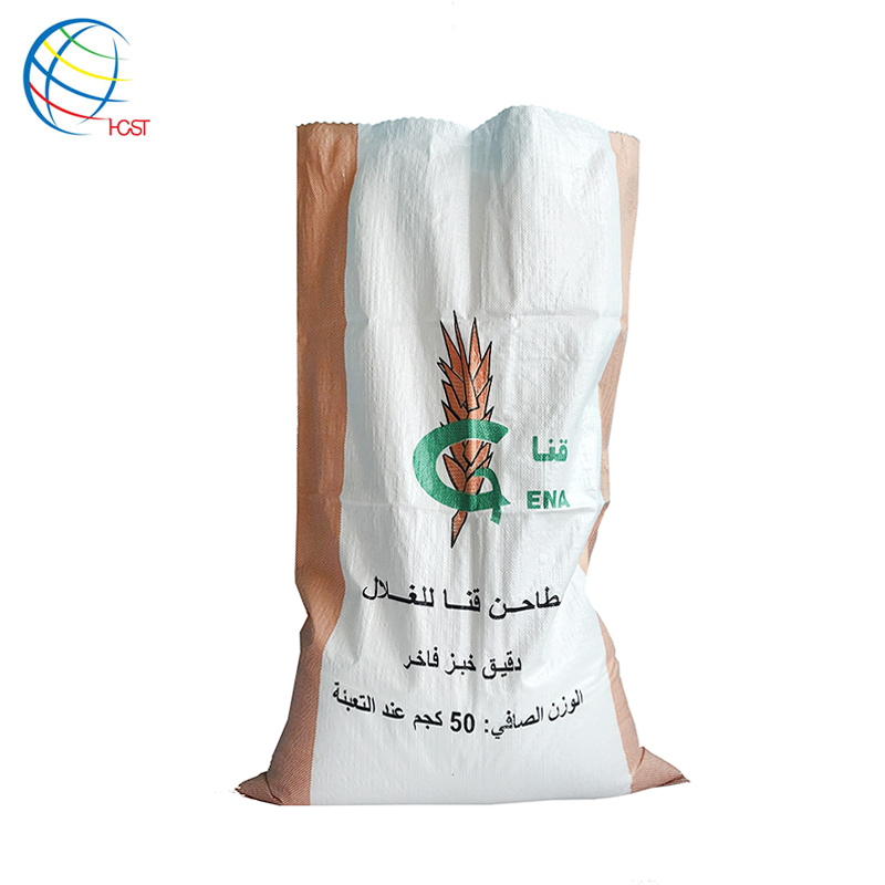 Customized 25kg 50kg 100kg polypropylene/ pp woven rice wheat corn maize grain flour meal packaging bag/sack