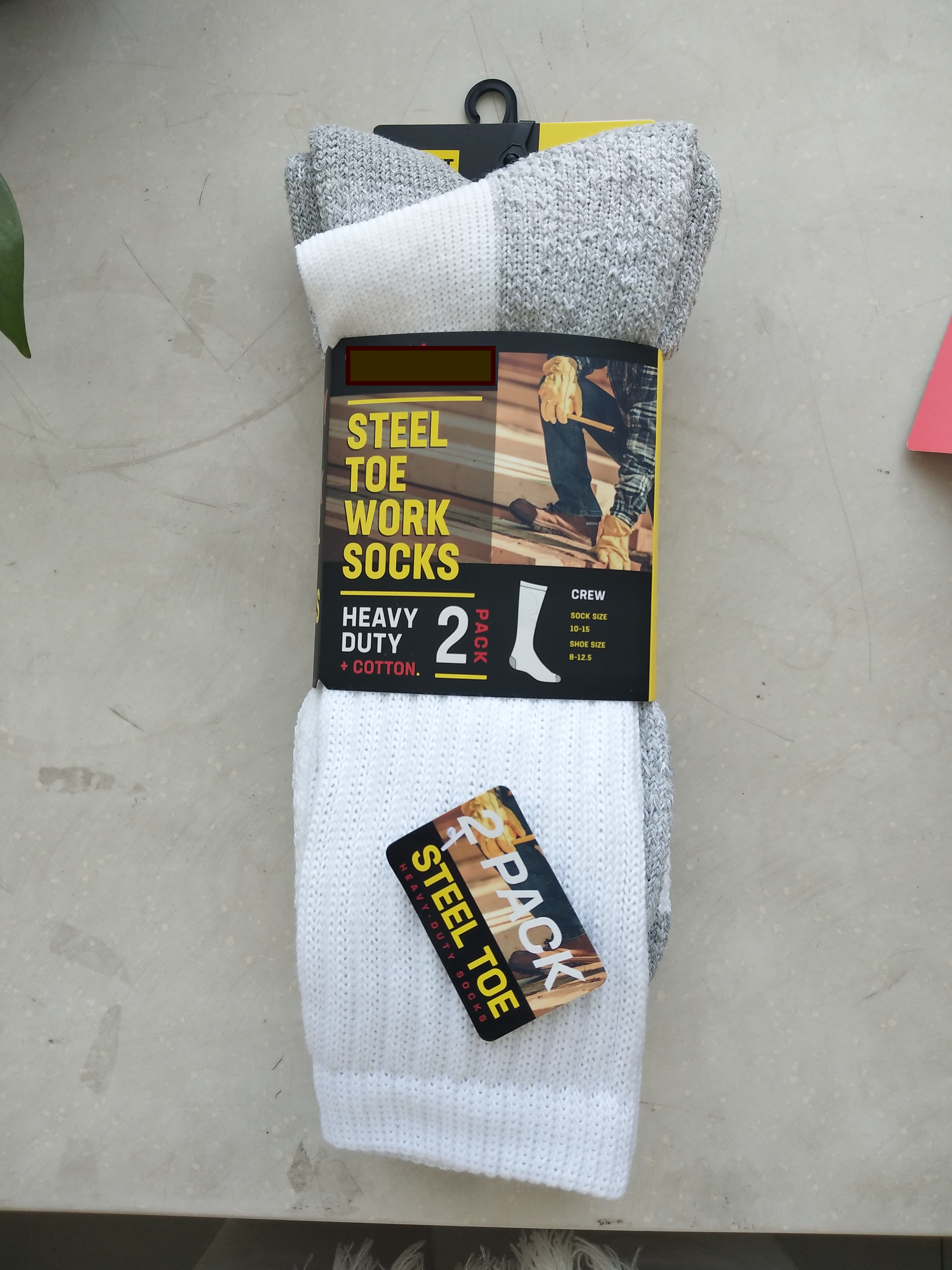 Mens Steel Toe work socks heavy duty