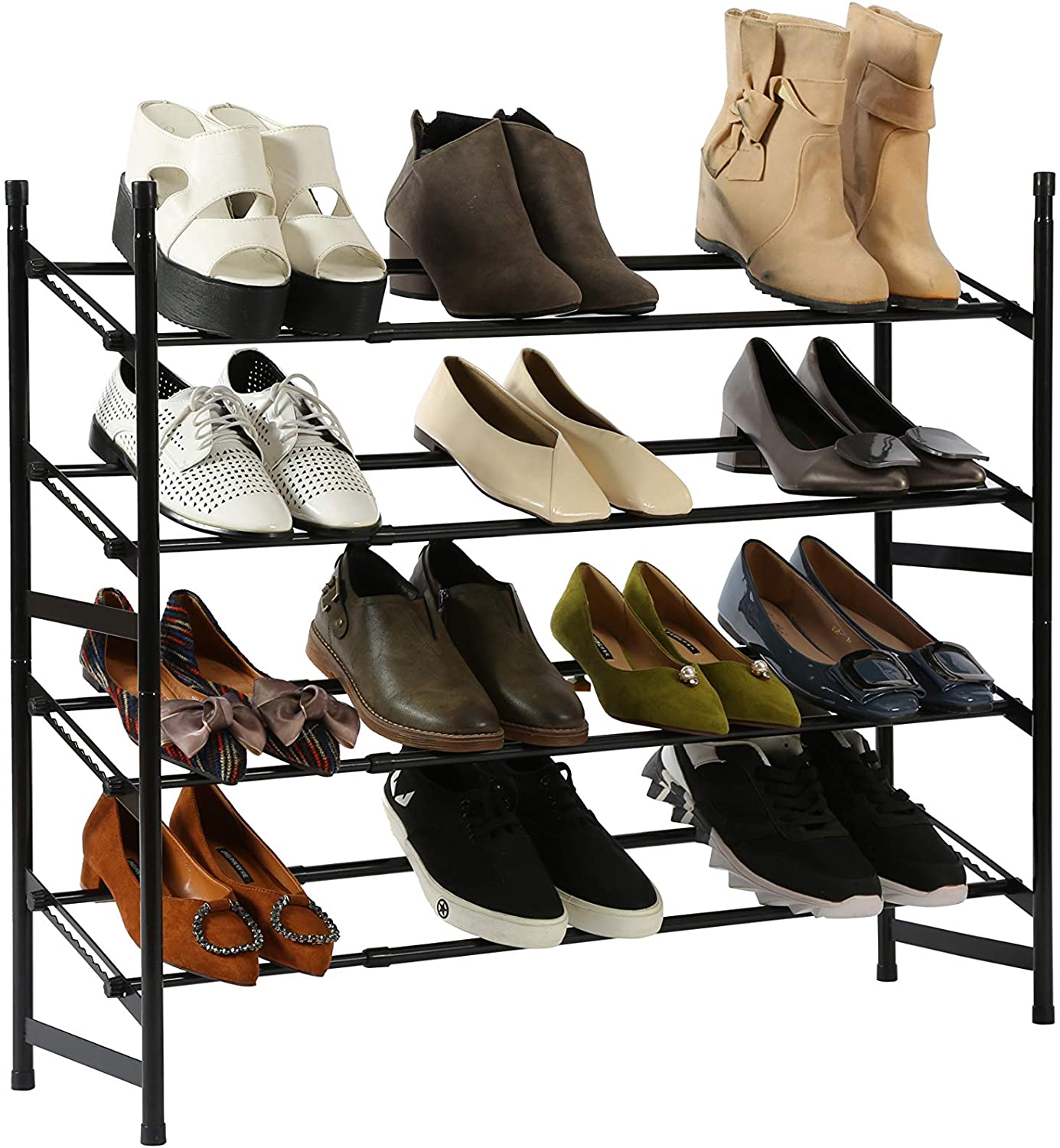 4-Tier Expandable Shoe Rack