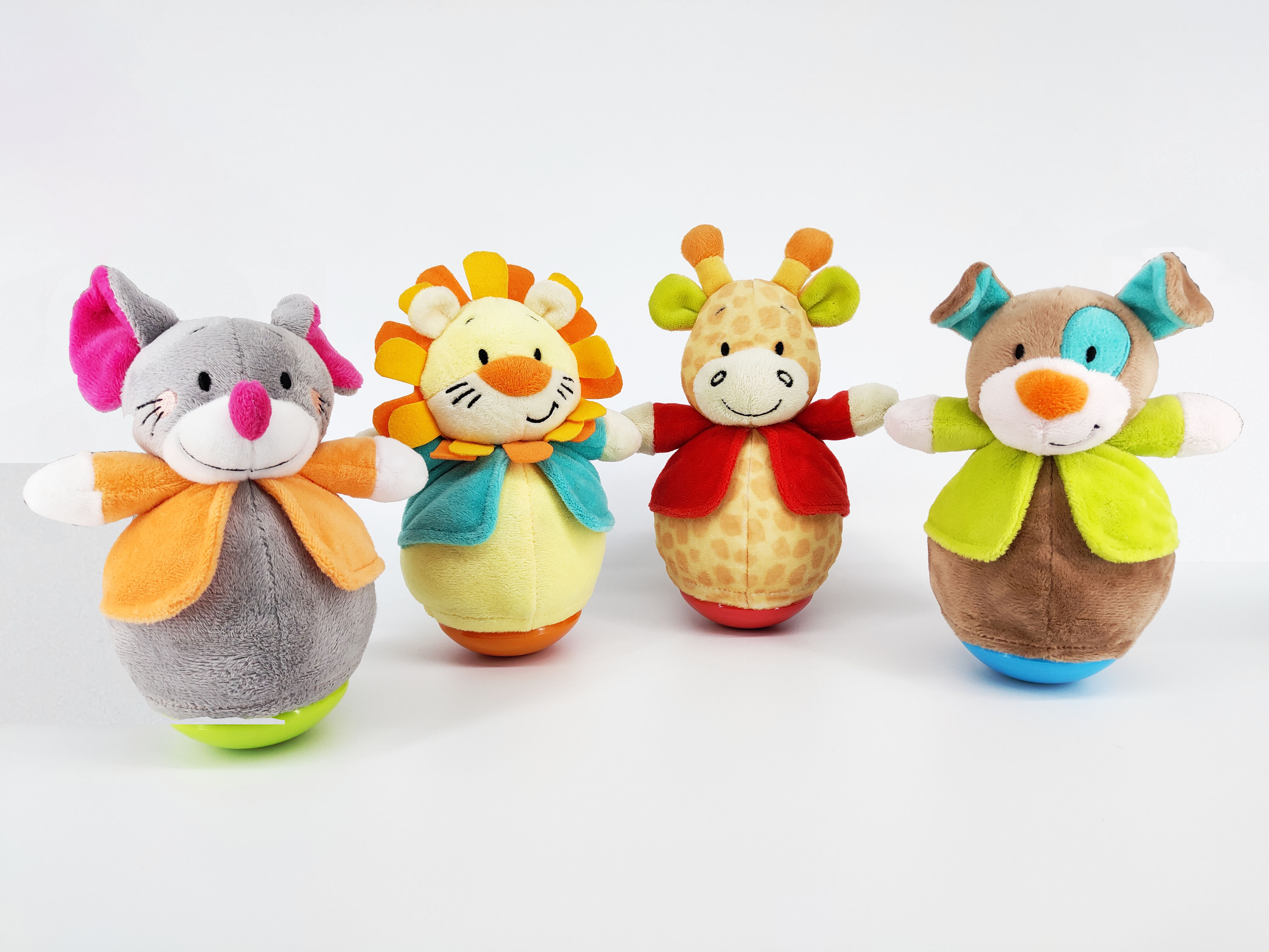 baby tumbler toys with crinkle paper