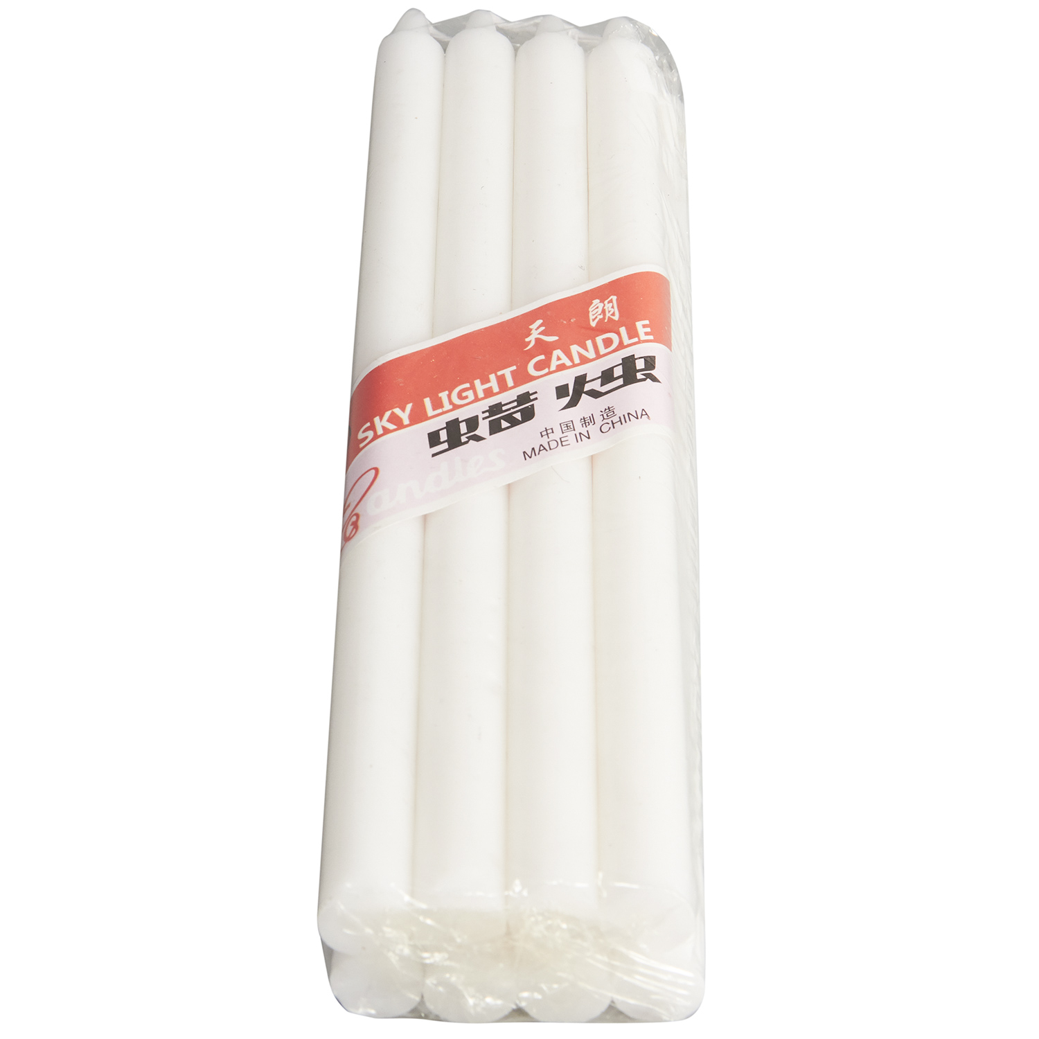 pure white parafin wax church stick candle to africa